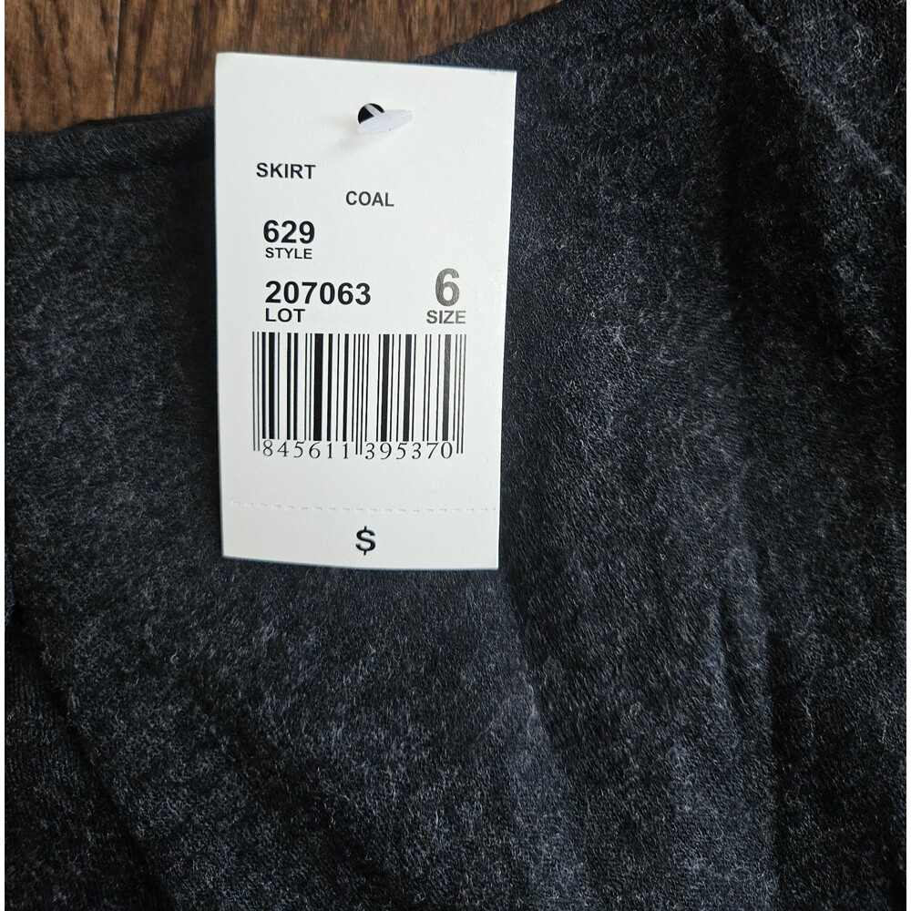 Cabi Skirt 6 Wool Mini Zip Gray Mini Stretch 629 NWT Pockets - Picture 2 of 11